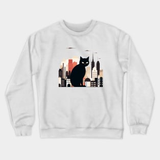 Cat Pet Animal Beauty Nature City Discovery Crewneck Sweatshirt